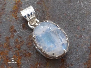 PA429 Pendentif Argent Massif Pierre de Lune