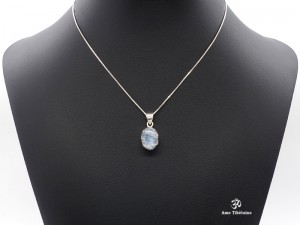 PA429 Pendentif Argent Massif Pierre de Lune