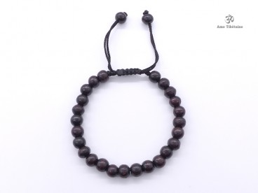 BrMala198 Bracelet Mala Bois de Rose 8 mm