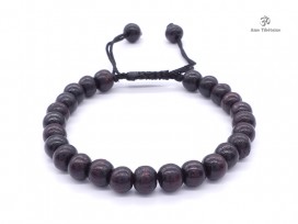 BrMala198 Bracelet Mala Bois de Rose 8 mm