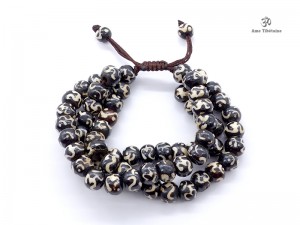 BrMala21 Bracelet Mala Os de Buffle Om