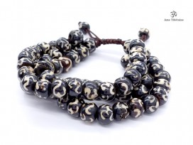 BrMala21 Bracelet Mala Os de Buffle Om