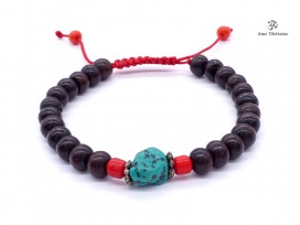 BrMala38 Bracelet Mala Bois de Rose