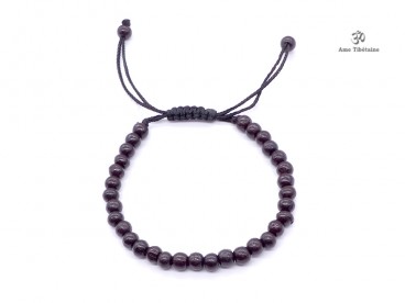 BrMala196 Bracelet Mala Bois de Rose 6 mm