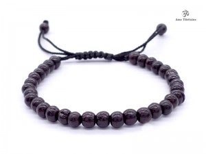 BrMala196 Bracelet Mala Bois de Rose 6 mm