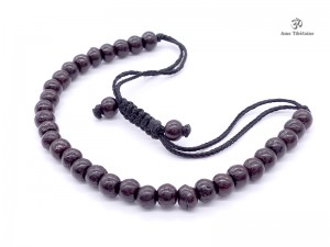 BrMala196 Bracelet Mala Bois de Rose 6 mm