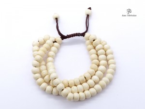 BrMala206 Bracelet Mala Os de Buffle