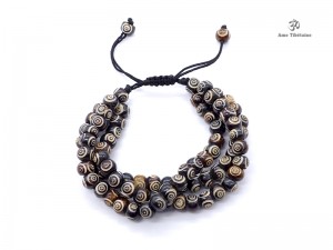 BrMala207 Bracelet Mala Os de Buffle