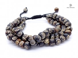BrMala207 Bracelet Mala Os de Buffle