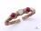 BRD294 Bracelet Tibétain Métal Argenté Cuivre Laiton