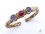BRD297 Bracelet Tibétain Métal Argenté Cuivre Laiton
