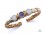 BRD298 Bracelet Tibétain Métal Argenté Cuivre Laiton
