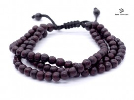 BrMala227 Bracelet Mala Bois de Rose 6 mm