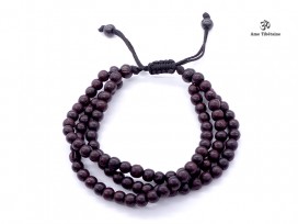 BrMala227 Bracelet Mala Bois de Rose 6 mm