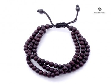 BrMala227 Bracelet Mala Bois de Rose 6 mm