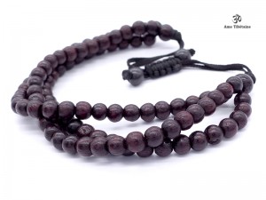 BrMala227 Bracelet Mala Bois de Rose 6 mm