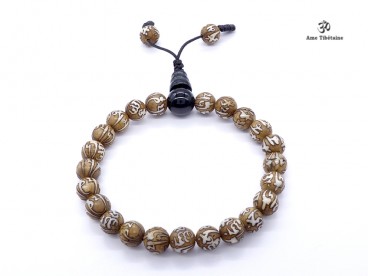 BrMala258 Bracelet Mala Nacre Mantra