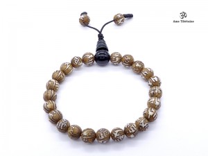 BrMala258 Bracelet Mala Nacre Mantra