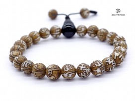 BrMala258 Bracelet Mala Nacre Mantra