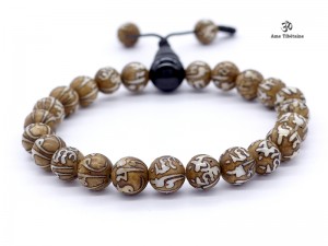 BrMala258 Bracelet Mala Nacre Mantra