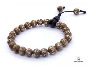 BrMala258 Bracelet Mala Nacre Mantra