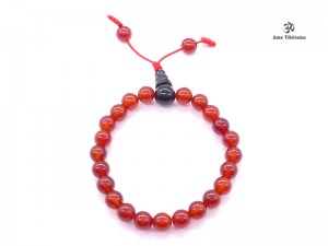 BrMala263 Bracelet Mala Cornaline