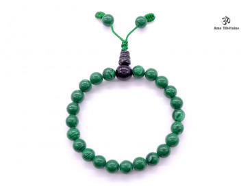 BrMala265 Bracelet Mala Malachite