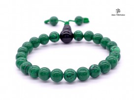BrMala265 Bracelet Mala Malachite