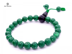 BrMala265 Bracelet Mala Malachite