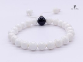 BrMala266 Bracelet Mala Conque Onyx