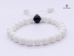 BrMala266 Bracelet Mala Conque Onyx