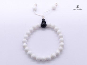 BrMala266 Bracelet Mala Conque Onyx