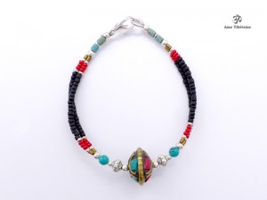 BRD278 Bracelet Tibétain 17 cm