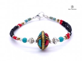 BRD278 Bracelet Tibétain 17 cm