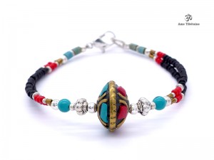 BRD278 Bracelet Tibétain 17 cm
