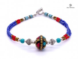 BRD282 Bracelet Tibétain 19 cm