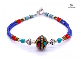 BRD282 Bracelet Tibétain 19 cm