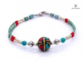 BRD286 Bracelet Tibétain 19 cm