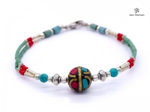 BRD286 Bracelet Tibétain 19 cm