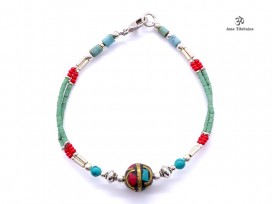 BRD286 Bracelet Tibétain 19 cm