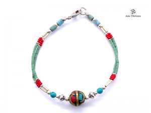 BRD286 Bracelet Tibétain 19 cm