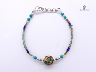 BRD316 Bracelet Tibétain 22 cm