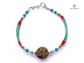 BRD325 Bracelet Tibétain 21 cm