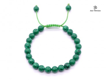 BrMala262 Bracelet Mala Malachite
