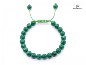 BrMala262 Bracelet Mala Malachite