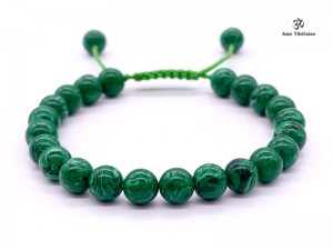 BrMala262 Bracelet Mala Malachite
