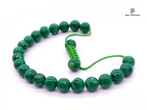 BrMala262 Bracelet Mala Malachite