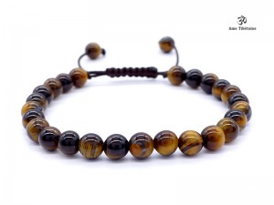 BrMala272 Bracelet Mala Oeil de Tigre