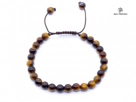 BrMala272 Bracelet Mala Oeil de Tigre