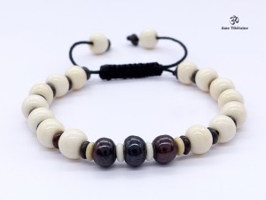 BrMala278 Bracelet Mala Os de Buffle